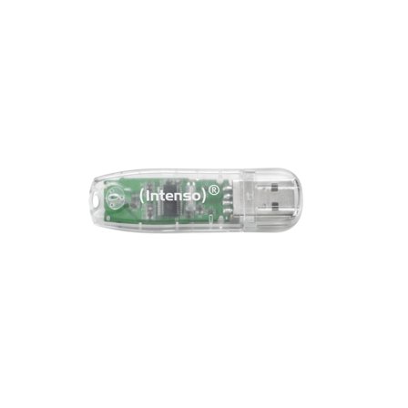 Intenso - USB-minne Rainbow Line 32GB Transparent Hvit