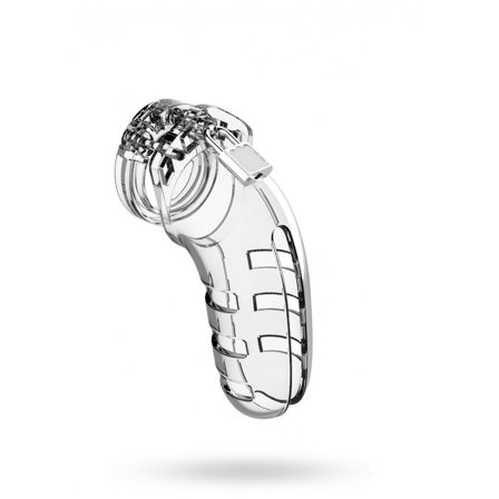 Shots: Mancage #06 Chastity 5.5" - Cock Cage Clear