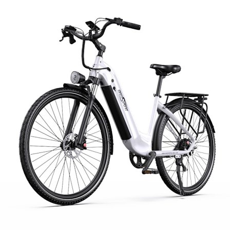 Elcyklar ONESPORT OT05 Pro Vit Elcykel: 250W Motor, 36V 22.5AH Batteri, 25 km/h Hastighet, 130-140 km Räckvidd, Hydrauliska Bromsar