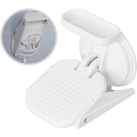 Badeværelsestrin med skridsikker overflade - Fodstøtte til badekar - Velegnet til at binde snørebånd før man går ud og til situationer, hvor det er 