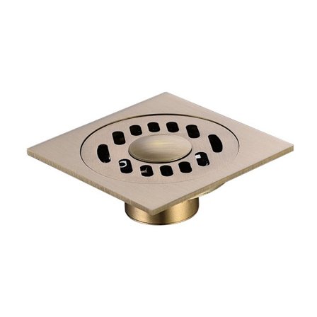 Kobberfarvet gulvafløb til vaskemaskine, 100 * 100 mm, engangsbrug