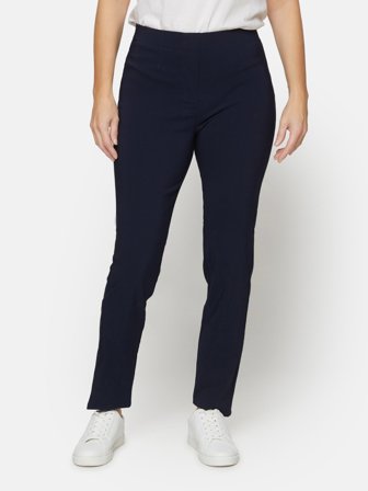 Brandtex - Leggings - Navy - Elastik i Taljen
