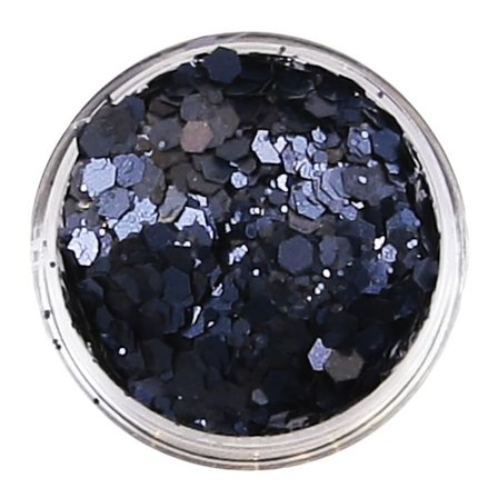 Nagelglitter - Mix - Dark blue coal - 8ml - Glitter