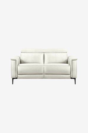 Loft24 - Sofa 2 Seater 1 Recliner Manual Lund - Hvid - 2-pers. sofaer - Fra Homeroom