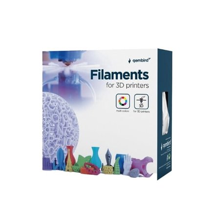 PLA-filament til 3D-printere 1,75 mm 1 kg - Svart