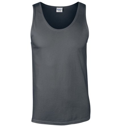 Gildan Softstyle enfärgad tank top XXL Charcoal