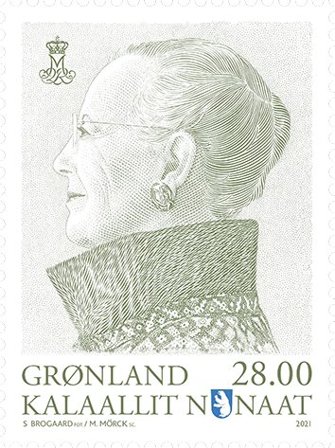 Grønland - Dronning Margrethe - Postfrisk frimærke