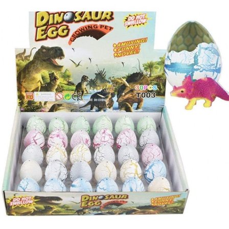 Dinosaurieägg Leksak Ruvande Växande Dino Drakar för Barn Stor Storlek Pack med 30st, Vit Spricka