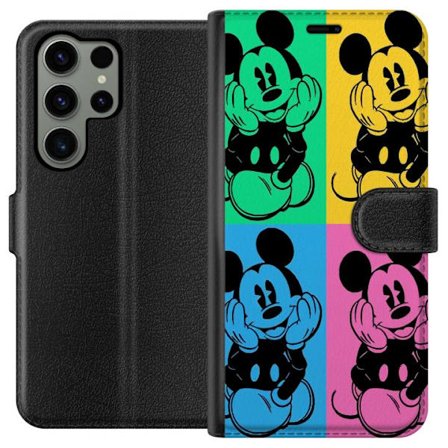 Yhteensopiva Lompakkokotelo Samsung Galaxy S23 Ultra Mickey Mouse pop-taide juliste värikäs Disney retro-sarja piirroselokuva ikoninen hahmo Andy Warh