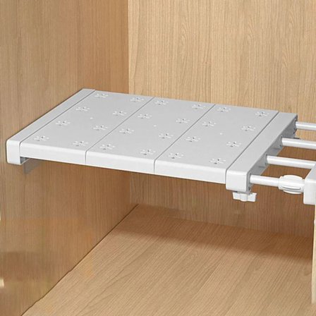 Hylla för garderobsavdelare, garderobsavdelare, skalbar hylla för garderobsförvaring, kökhyllor, organiseringshylla, 38-60 cm