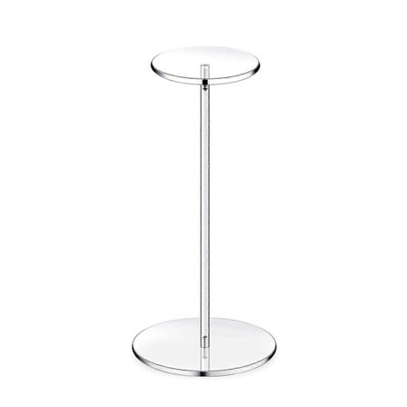 Hattehylde Multifunktionel Dekorativ Transparent Akryl Parykhylde Hatteudstillingsstativ med Rund Bund Hjem Opbevaringshylde - Perfekt