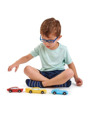 Tender Leaf 3 Retro Cars - Multi/patterned - ONE SIZE