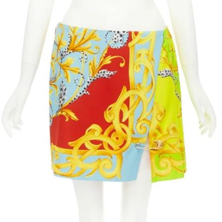 Versace Pre-owned, Pre-owned Viscose bottoms Geel, Dames, Maat:S