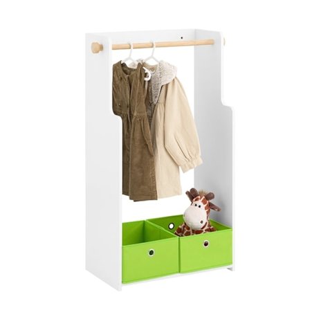 Rootzin lasten vaatekaappi - Kids Closet - Varastokalusteet - Turvalliset pyöristetyt kulmat - 60x110x35cm