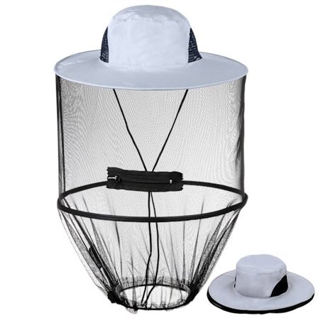 Myggenet Hat Solhat med Net Biavlerhat Safari Fiskehatte til Vandreture Camping og Havearbejde Udendørs