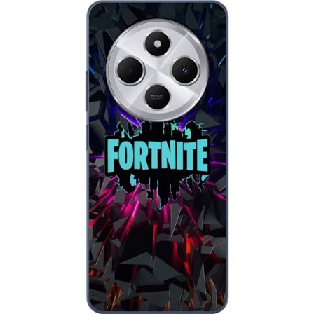 Yhteensopiva Puhelinkuori Xiaomi Xiaomi Redmi 14C Pelit inspiraatio abstrakti logo suunnittelu räjähtävillä muodoilla, neon valot ja dynaaminen en