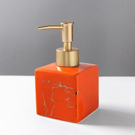 Flytande Tvålpumpar Marmorerad Keramik Manuell Tvåldispenser Lotion Schampo Flaska Aromaterapiflaska Badrumstillbehör
