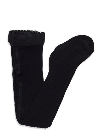Cotton Rib Tights Socks & Tights Tights Svart Mp Denmark