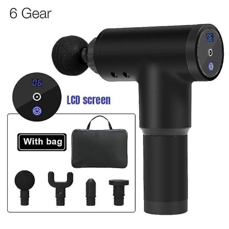 Power muskelmassagepistol Höghastighetsvibrationsmassageapparat Efter fitness Bryt ner mjölksyrabehandling Smärta Koppla av kroppen