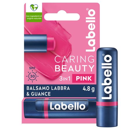 Labello Caring Beauty Lip & Cheek Pink Spf30 Burrocacao Labbra E