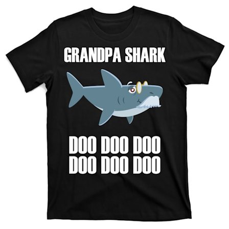 Rolig Doo Grandpa Shark T-shirt