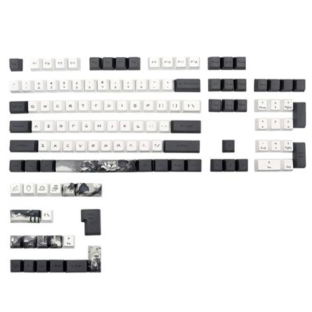 124 nycklar Bläckmålning Tema Tangentkapslar PBT Dye Sublimation Personlig OEM Keycap För Mekaniskt Cherry MX Tangentbord DIY
