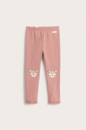 Varm leggings med applikasjon | Rosa | Barn | Kappahl