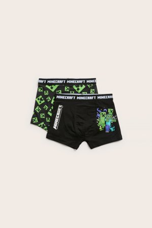 Kappahl | Bokserki Minecraft 2-pak | Czarne