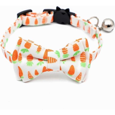 Katthalsband med Bells Breakaway Spännhalsband Typ Katthalsband med Bell Pet Breakaway med Bell Bowtie-krage -B
