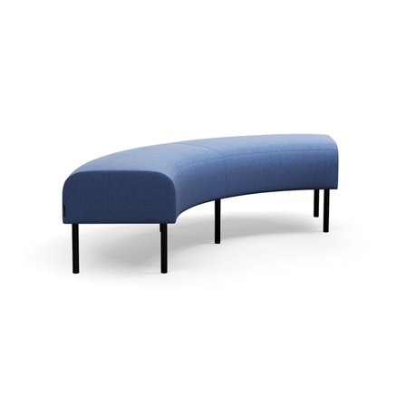 Modulsofa VARIETY, 90° hjørne, stof Pod CS, blå