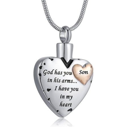 Htooo Urne Halskæde Til Aske Kvinder Mænd Kremeringssmykker Til Aske Kremeringshalskæde Til Minne Om Bedstefar Bedste Mor Far Mor Onkel Si