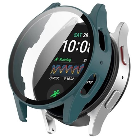 PC-fodral+Härdat glas för Samsung Galaxy Watch 7 44MM 40MM Fulltäckande skärmskydd för Samsung watch 7 40/44mm Klockfodral