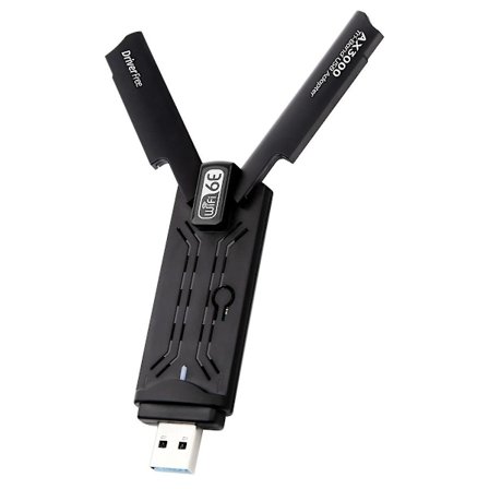 3000Mbps WiFi Adapter WiFi 6E USB 3.0 Netværkskort AX3000 Tri-Band 2.4G 5G 6G Wifi Modtager Dongle Til Windows 10 11 Driverfri