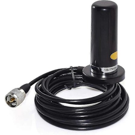 Oppxun Mini Dual Band Vhf Uhf -n2rs Antenne Med Magnetisk Feste 5m Rg316 Kabel For Bil Kjøretøy Mobi-AH