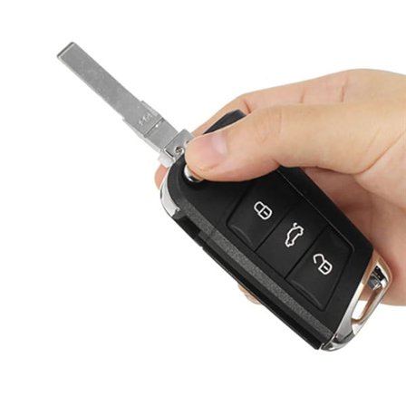 Bilnøkkelskall med 3 knapper til Volkswagen