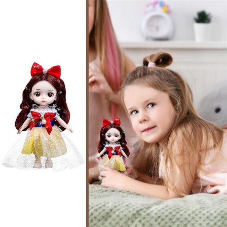 Lilla Lori Barbie-docka med rörliga leder, vacker flickklänning, leksak för barn, flickor, DIY, söta, fashionleksaker med kläder och skor, 