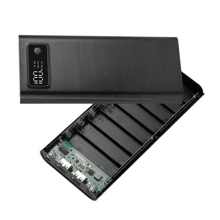 Pikalataukset Varavirtalähteet Runko Muovinen Akkukotelo 8x18650 Paristoille