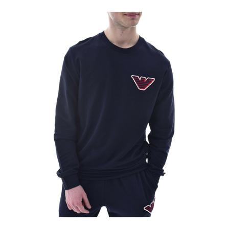 Emporio Armani Sweat logo patch Blå, Herre Sweatshirts