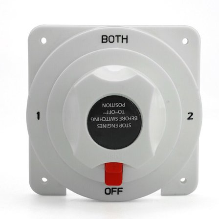 Dobbel Batterivelger Koble fra 4-posisjonsbryter Enkel