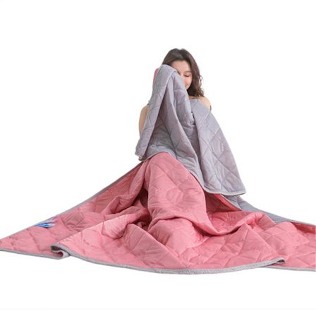 Svalkande is-silkesfilt för personer med nattliga svettningar - Lätt, ventilerande sommarfilt för hem, kontor, sovrum och soffa - Bean Paste Powder