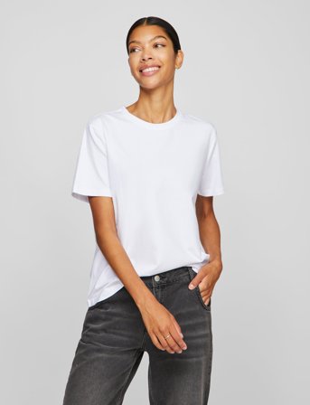Vila Vinora S/S T-Shirt - Noos - White - S