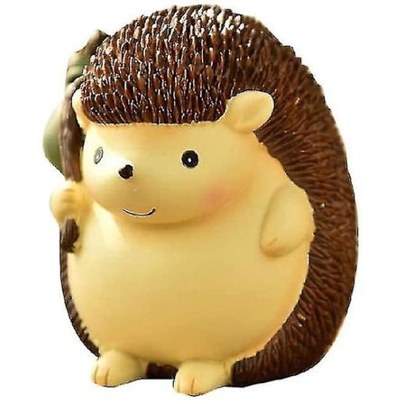 Pengeboks i form av pinnsvin, Resin, Myntboks, Sparingspot, Beste Gave til Venner, Barn, Hjemmedekorasjon, 1 stk, Flerfarget
