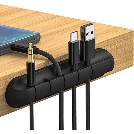 Självhäftande krokar för effektiv kabelhantering, silikonkrokar för breda applikationer, giftfria materialkabelklämmor