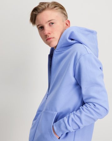 Zeke Essential Zip Hoodie Blå Hoodies/Hættetrøjer Dreng - Kids Brand Store