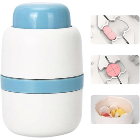 Pilleklipper, Medicinklipper, Pilleknusere & -klippere, Fødevaregodkendt, Bærbar, 1 delt i 2, 1 delt i 4