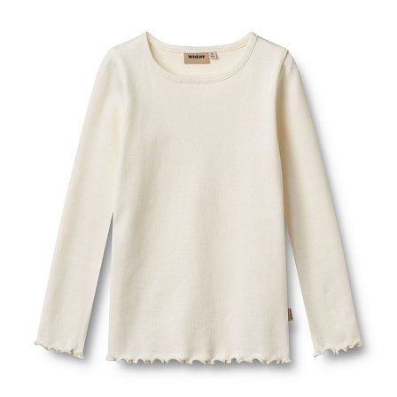 WHEAT T-Shirt Long Sleeve Ida Ivory Str 128/8 år, Tøj & Bolig, Børnetøj, Børneundertrøjer