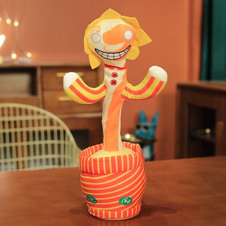 Dansande kaktus som upprepar vad du säger, sjungande kaktus inspelningsleksak