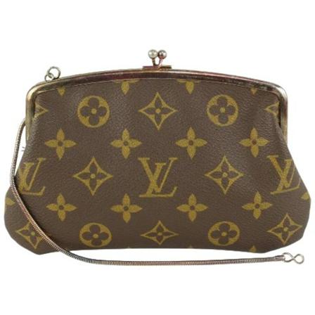Louis Vuitton Vintage, Pre-owned Canvas louis-vuitton-bags Bruin, Dames, Maat:ONE Size