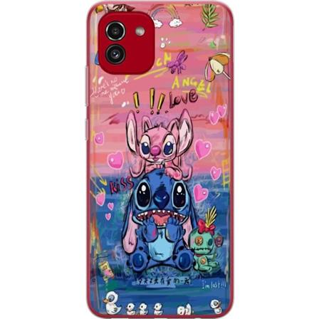 Samsung Galaxy A03 Gennemsigtig cover Stitch kunst