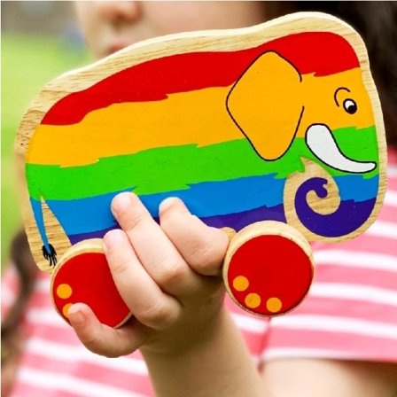 Regnbågselefant på Hjul - Lanka Kade